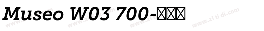 Museo W03 700字体转换